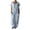 Blue, variant on Kureaily Women Solid V Neck Casual Comfortable Loose Oversized Pocket Low Grade Jumpsuit Beach Lounge Jumpsuit