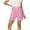 Hot Pink, variant on Itsame Womens Walk Shorts Drawstring Women Short Sweat Pants Stripe Wide Leg Shorts White Size 2XL