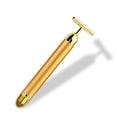 thumbnail image 1 of Masajeador facial, 24 K de oro anti - arrugas, masaje anti - envejecimiento para aliviar la piel facial, muy adecuado para la belleza facial y del cuello,, 1 of 5