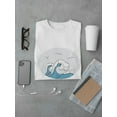 thumbnail image 3 of Blue Wave And Seagull T-Shirt Men -Image by Shutterstock, Male 4X-Large, 3 of 4