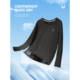 thumbnail image 5 of NORTHYARD Men's Rash Guard with Long Sleeves UPF 50+ Sun Protection Shirts Fishing Outdoor Hiking Swimming Beach Shirt Quick Dry Lightweight Black L, 5 of 8