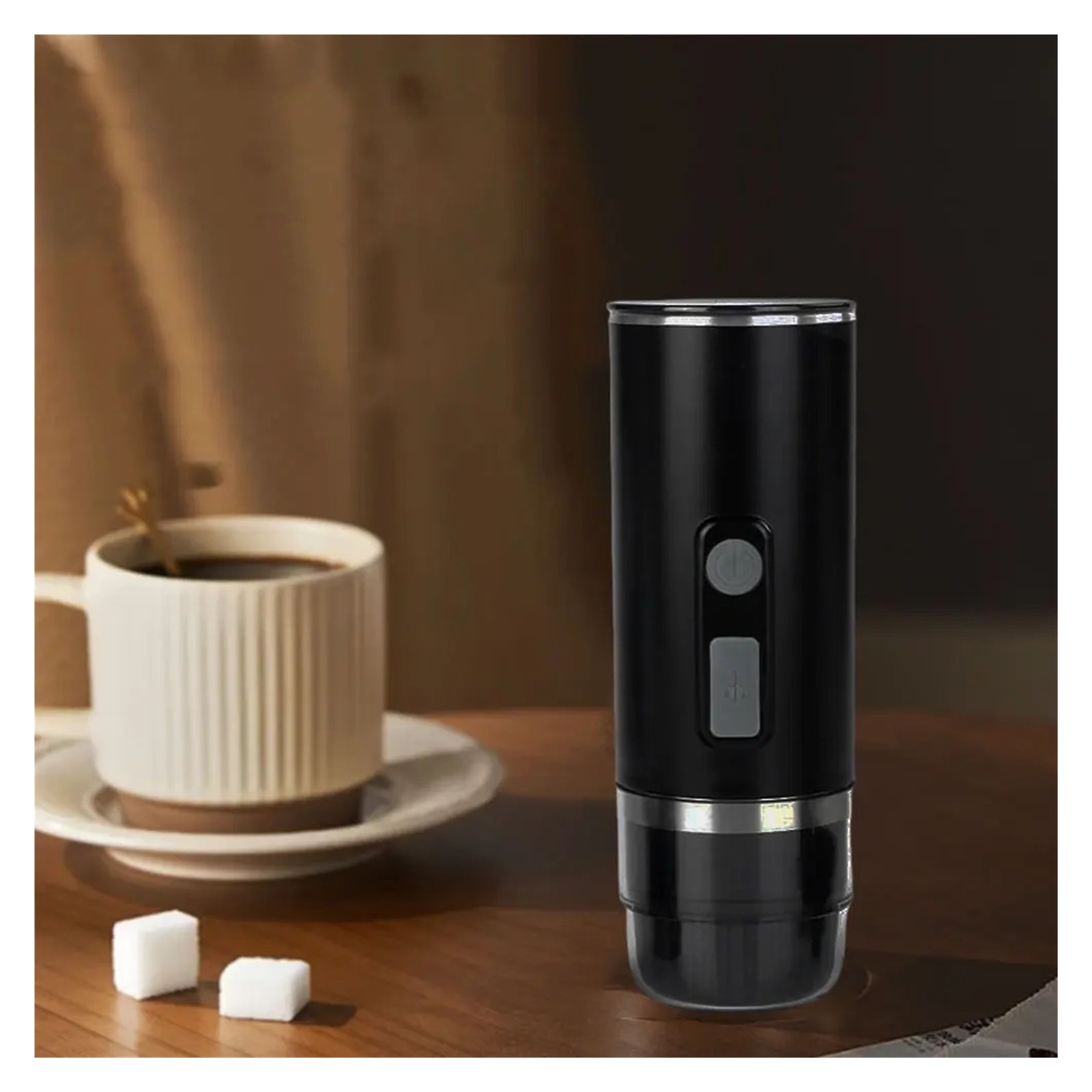 3-in-1 Portable Italian Espresso Machine Fast Charge Travel Coffee Maker Fit For Capsule/Powder For Camping ,Portable