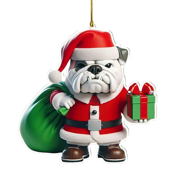 Santa Sports Ornaments, Acrylic Christmas Decor For Tree - Athletic Holiday Decorations For Sports Fans