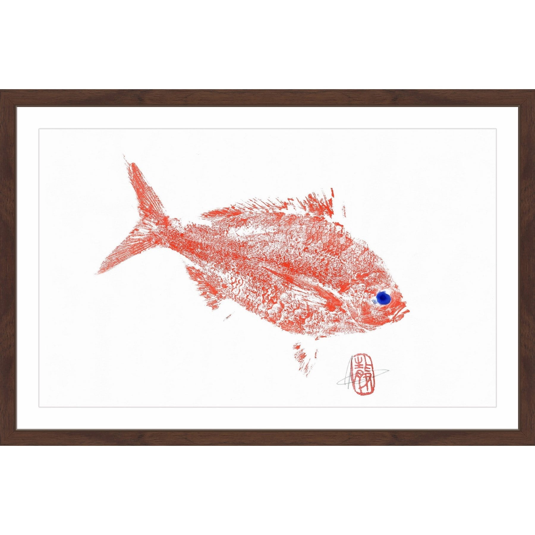 "Red Bream 2" Framed Painting Print