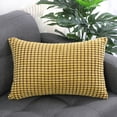 thumbnail image 2 of Unique Bargains Housse de Coussin Décorative en Velours Côtelé Doux à Rayures en Velours, 2 of 9