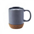thumbnail image 1 of 15 oz Coffee Mugs, Set of 2 Large Ceramic Mugs, Mug Set with Insulated Cork Bottom and Splash Proof Lid for Men, Women, Coffee, Tea, Grey, 1 of 5