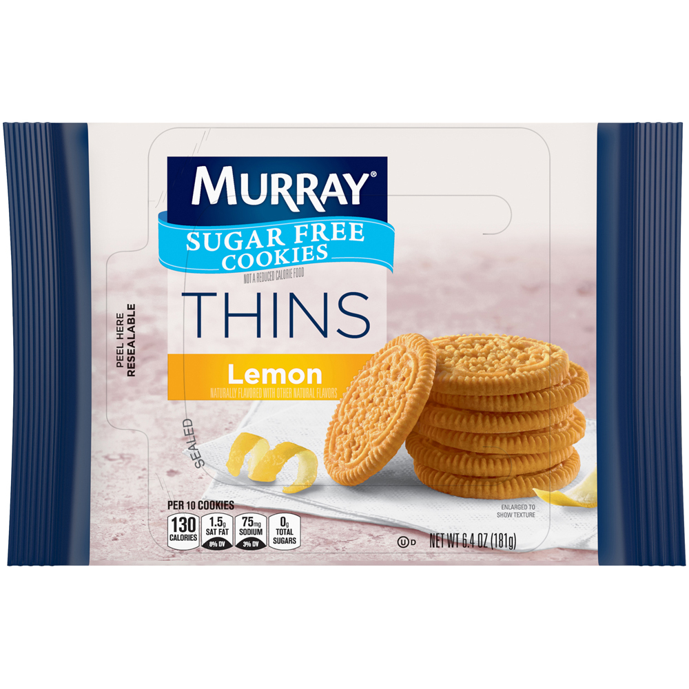 Murray Sugar Free Thins Lemon Cookies, 6.4 oz