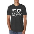 thumbnail image 1 of Wild Bobby, My Heart Is On That Soccer Field, Sports, Men Premium Tri Blend Tee, Vintage Black, Large, 1 of 4