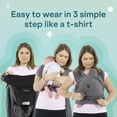 thumbnail image 3 of Koala Babycare Portabebés, fácil de usar como camiseta - Portabebés Talla única - Portabebés para recién nacidos de hasta 22 libras, 3 of 5