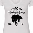 thumbnail image 4 of Inktastic Memaw Bear Grandmother Women's V-Neck T-Shirt, 4 of 5