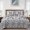 Grey, variant on Patchwork Quilts Size,Reversible Grey Floral Quilt Bedding Set, Handmark Quilt,Lightweight Spring Bedspreads Coverlet Set 3 count for 96" x90"