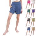 thumbnail image 7 of ZACPNCV Girls Casual Shorts Kids Summer Elastic Waist Cotton Linen Shorts Beige 6-7 Years, 7 of 7