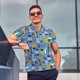 thumbnail image 4 of Balery Cute Flat Fish Camisa Polo de Hombre con Estampado, de Manga Corta y Tejido Medio, Camisa Tipo Golf Polo-X-Large, 4 of 6