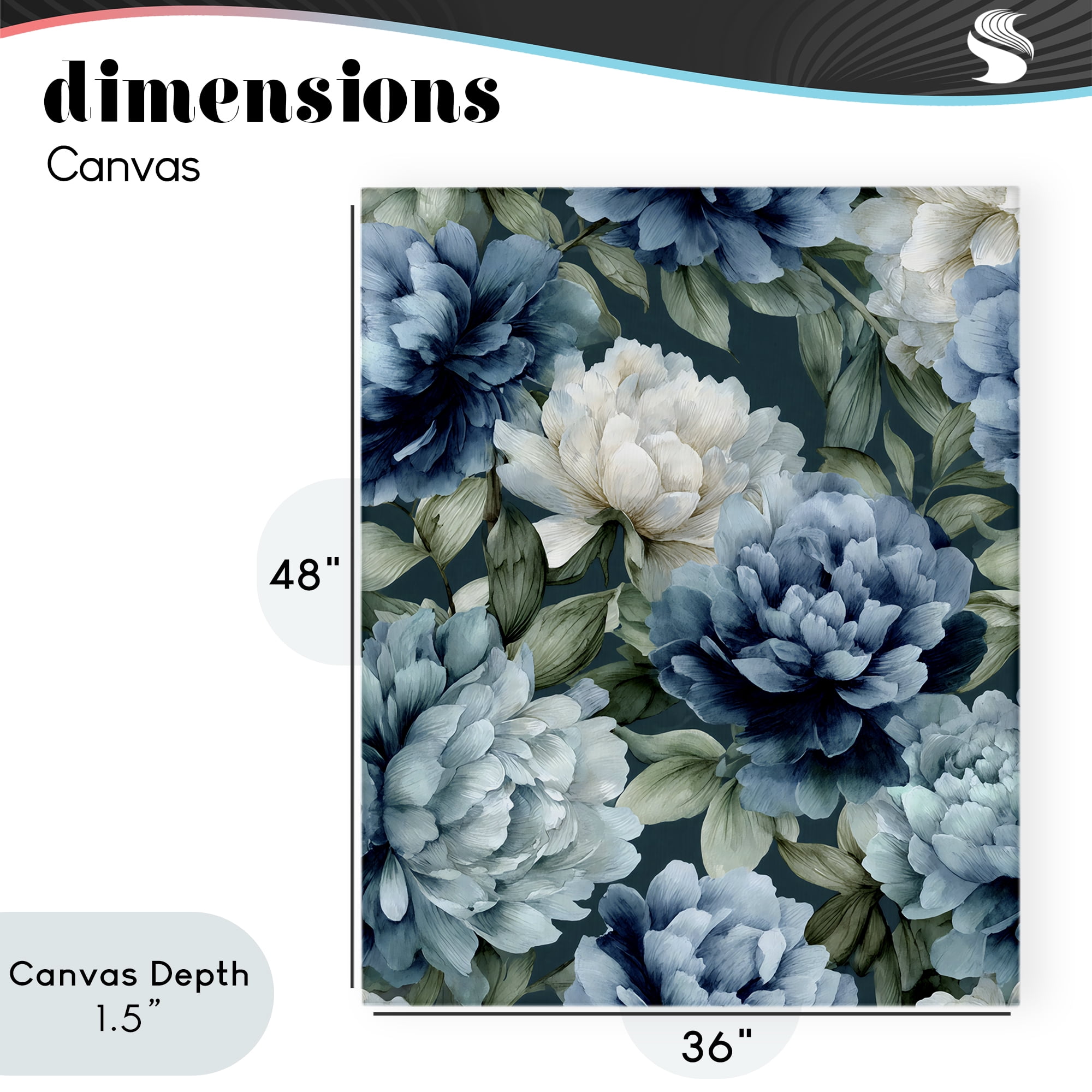 Stupell Industries Blooms On The Vine Canvas Wall Art, design by Franklyn Gregory
