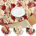 thumbnail image 4 of Pioneer Flower Floral Print Pattern Round Fitted Tablecloth with Elastic Edge,Dining Table Cover Waterproof,Outdoor Round Tablecloth for Camping,Dining,Indoor and Outdoor, 4 of 7