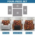 thumbnail image 6 of Kuiaobaty Fall Maple Leaf Print Recliner Chair Cover for Large Recliner Washable Reclining Slipcover Breathable Reclining Sofa Slipcover with Elastic Bottom for Living Room, 6 of 8