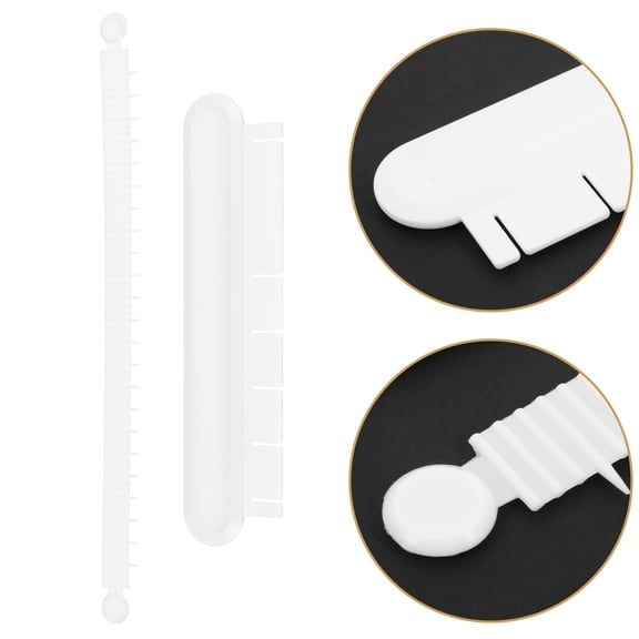 OUNONA Cake Arc Ruler with Accurate Scale for Baking Made of Plastic White Color