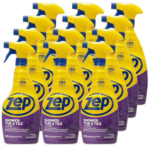 Zep Shower Tub and Tile Cleaner 32 Ounce ZUSTT32 (Case of 12) Walmart