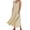 Khaki, variant on HAJWOH Summer Dresses for Women Cotton Linen Dresses for Beach Vacation Sleeveless Loose Maxi Dress with Pockets