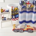 thumbnail image 2 of Dream Factory Trains Trucks Embroidery Contemporary Bath Rug, Cotton, Yellow, 20" x 30", 1 Piece, 2 of 4