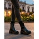 thumbnail image 2 of Bota Chelsea Para Mujer Greenlove Super Comodas Charol Negro negro 25, 2 of 8