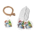 thumbnail image 3 of 100 etiquetas navideñas para decorar pasteles, dulces y regalos. Incluyen cordón. Ideales para colgar en bolsas o fiestas. Muñeco de nieve, 3 of 6
