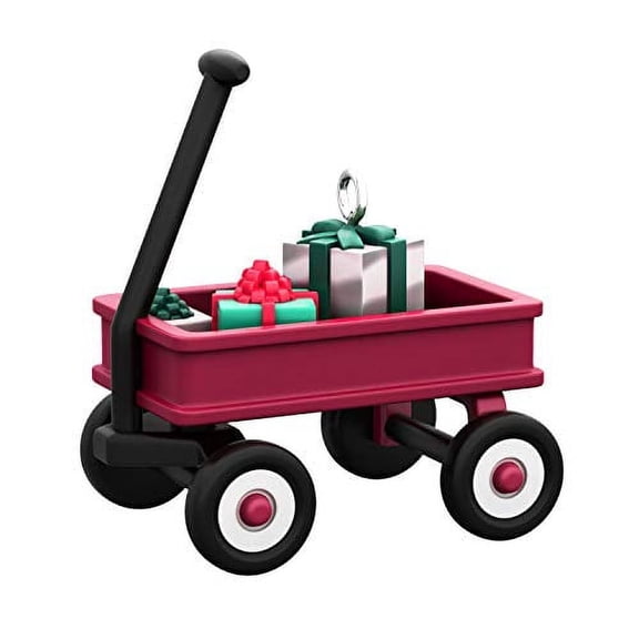 Hallmark Keepsake Christmas Ornament 2020, Mini Wee Red Wagon, 1"