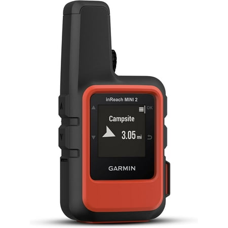 Garmin - inReach Mini 2 Compact Satellite Communicator 1.3" GPS with Built-In Bluetooth - Flame Red