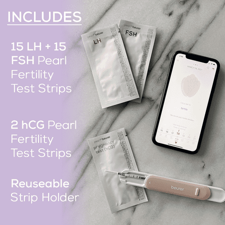 Pearl by Beurer | Ovulation Predictor and Fertility Tracking Kit, OT80