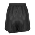 thumbnail image 6 of Xixinqiwan Skirts for Women under $10,Faux Leather Skorts for Woman High Waisted Pull On Shorts Elastic Waist Ruched Wrap Asymmetrical Mini Skirts, 6 of 8