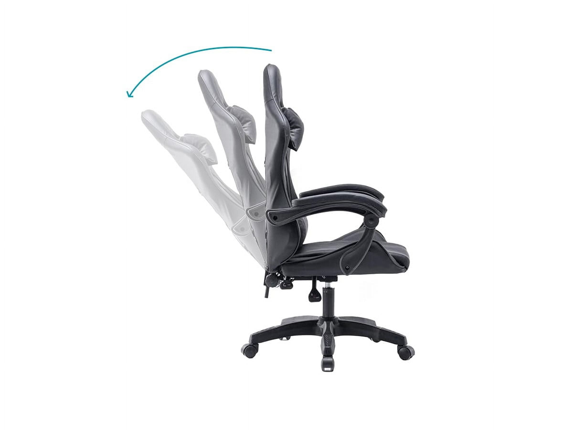 MPM Ergonomic Gaming Chair with Height Adjustable, Headrest and Lumbar Support Swivel Chair, 250lbs Weight Capacity, For Working, Studying and Gaming