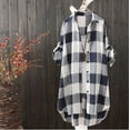thumbnail image 2 of XMMSWDLA Long Sleeve Shirt Dress Womens Loose Chiffon Tops Womens Blouse, 2 of 3