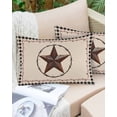 thumbnail image 6 of Outdoor Pillow Covers Pack of 2, Farmhouse Western Star Berry on Retro Waterproof Throw Pillowcase Cushion Cases, Black Buffalo Plaid Decorative Pillow Cover for Couch Sofa Home Bed Patio, 6 of 6