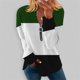 thumbnail image 2 of Gibobby Playera De Algodón Camiseta de manga larga con cremallera para mujer fina de primavera y verano（Multicolor, XXL), 2 of 3