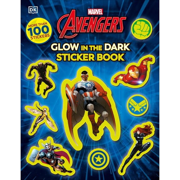 Pre-Owned Marvel Avengers Glow in the Dark Sticker Book: With More Than 100 Stickers, (Paperback)