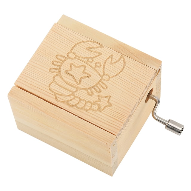 Caja de música de juguete, mini caja de música de madera de doce constelaciones, mini caja de música de calidad inigualable