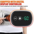 thumbnail image 4 of Cotton Cloth Heated Waist Belt Vibrating Massaging Thermal Inflatable Vibrating Massaging Heated Red Lighting Battery Powered Waistband Brace Support, 4 of 9