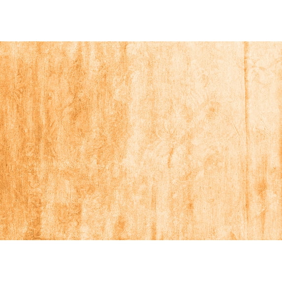 Ahgly Company Indoor Rectangle Abstract Orange Contemporary Area Rugs, 5' x 7'