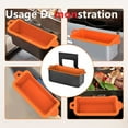 thumbnail image 3 of Fymlhomi 2 Pack Silicone Grease Cup Liners for Blackstone Grill, Reusable Drip Pan Liners, Grill Griddle Rear Grease Cup Grease Catcher Liner - Orange, 3 of 6