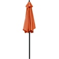 thumbnail image 4 of Bibana 7.5 ft Outdoor Patio Umbrella Table Umbrella with 6 Ribs, Push Button Tilt/Crank - Orange, 4 of 7