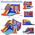 thumbnail image 3 of Castillo Inflable Costway Casa Hinchable Infantil con Tobogán Largo Piscina con Pelotas 383 x 313 x 182 cm, 3 of 9