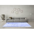 thumbnail image 3 of Ahgly Company Indoor Round Abstract Blue Modern Area Rugs, 4' Round, 3 of 4