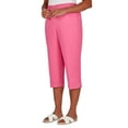 thumbnail image 3 of Alfred Dunner Womens Petite  Embellished Cuff Twill Capri, 3 of 6