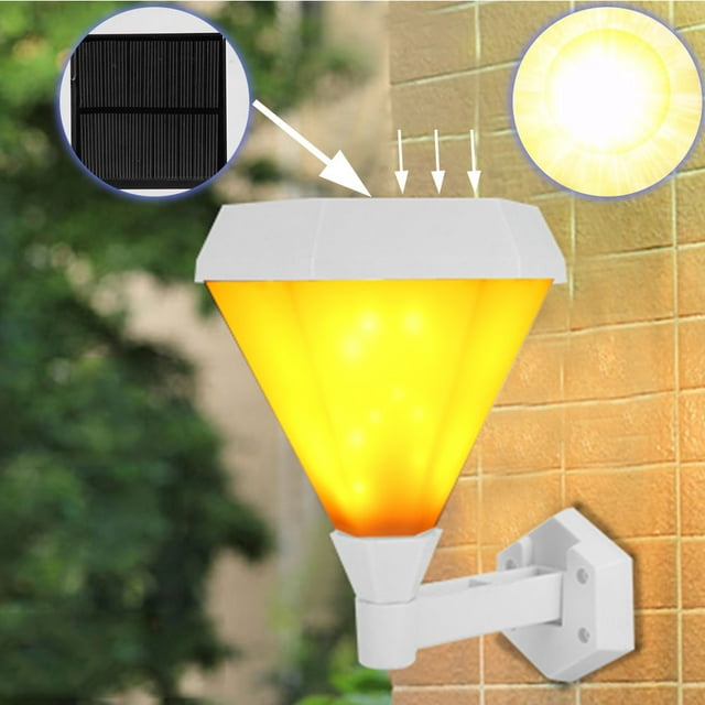 Wall Lamp,Solar Powered LED Wall LED Wall Light Waterproof Wall Light Extended Durability