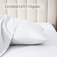 thumbnail image 3 of Bare Home Percale Weave Pillowcase Set - 100% Organic Cotton - King, White, 3 of 8