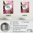 thumbnail image 4 of Designart "Pink and Gold Pottery in Minimalist Style I" Abstract Spirals Mirror Wall Decor - Modern Pink Abstract Hallway Wall Mirror Art - 32" x 24" Inch, 4 of 5