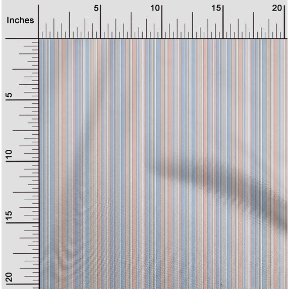 oneOone Cotton Poplin Fabric Multicolor Stripe Print Fabric By The Yard 42 Inch Wide