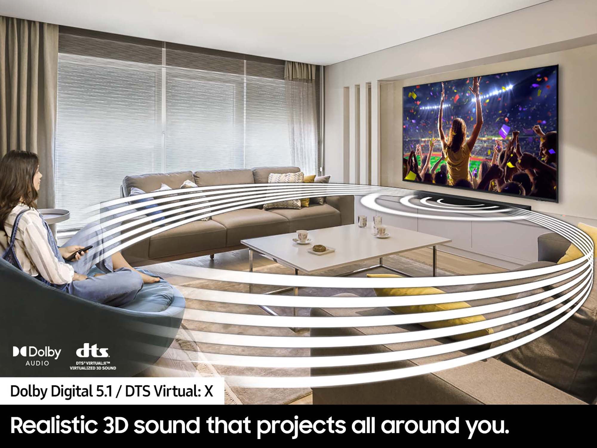 SAMSUNG HW-S50B/ZA 3.0ch All-in-One Soundbar w/ Dolby 5.1 / DTS Virutal:X