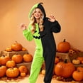 thumbnail image 4 of RFQWOVSR Adult Hooded Onesie Pajama with Print for Family Matching, 4 of 5
