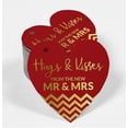 thumbnail image 2 of Inkdotpot Hugs & Kisses From The Wedding Bottle Tag Real Gold Foil Favor Hang Tag 100 Pack, 2 of 6